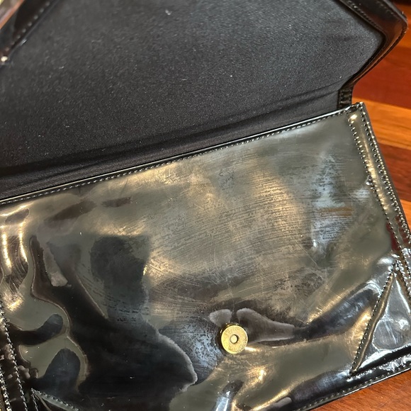 BCBG Generation Oversized Envelope Bag Clutch Black - Picture 11 of 11